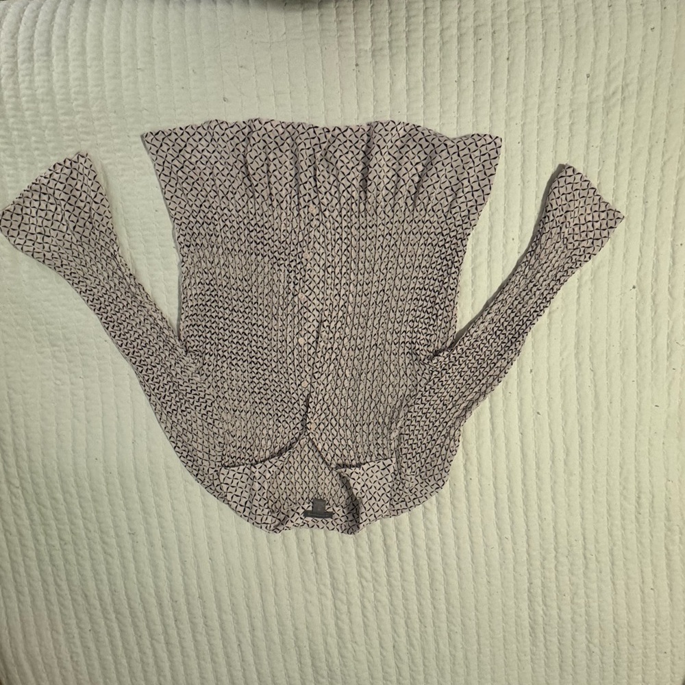 Elegant Black and Pale pink Women's Blouse - Picture 4 of 4